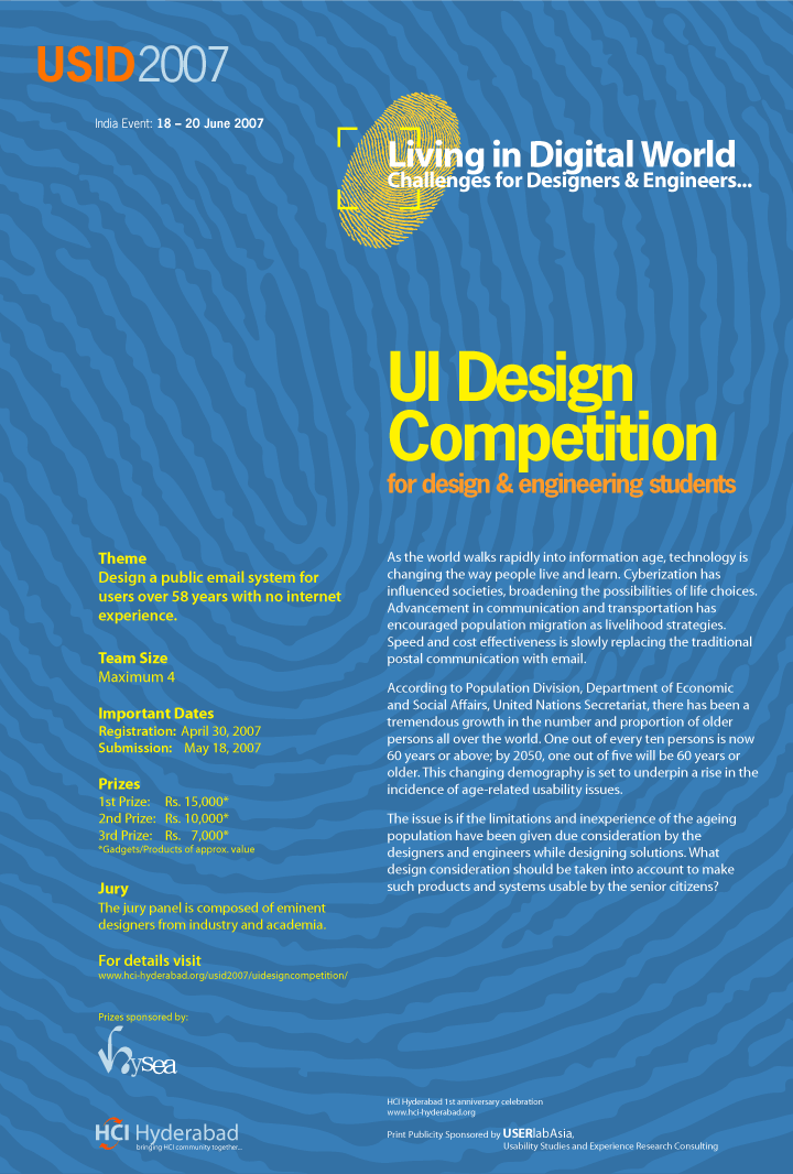 UI Design Competition Poster